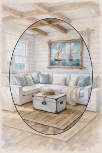 22 Coastal Living Room Ideas That Feel Light, Calm, and Effortlessly Lived-In