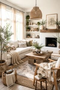 22 Easy Earthy Living Room Ideas for a Warm and Cozy Home
